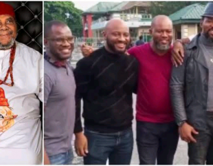 Despite drama surrounding his second marriage, Yul Edochie reunites with his brothers, shares video. (VIDEO)