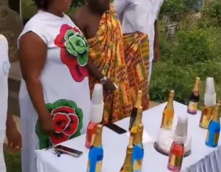 Man Celebrates his birthday party at the cemetery (video)