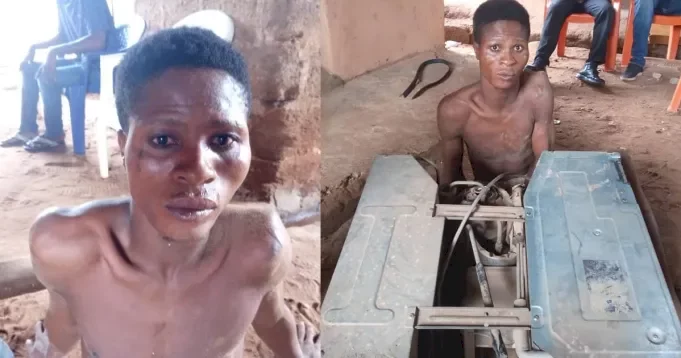 21-year-old ex-convict arrested again for stealing air conditioner in Delta State.