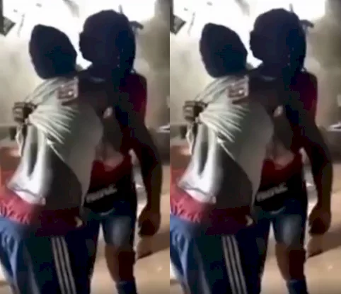 Man struggles to stand after sleeping with three sex workers at a brothel (VIDEO)