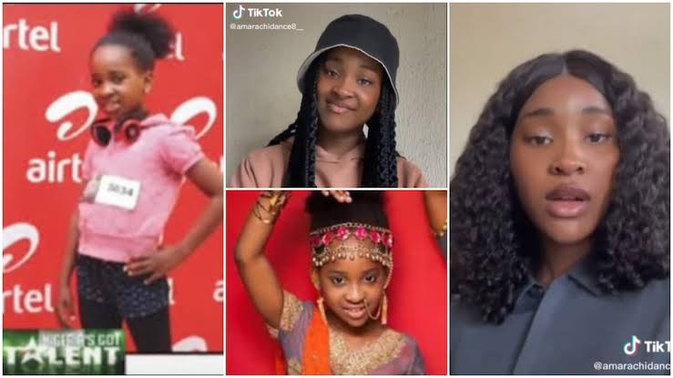 Little Amarachi who won Airtel dance competition ten years ago looks all grown up in her new  picture. (PHOTO)