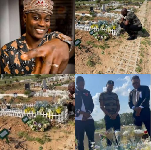 Tuface Pays Visit to Sound Sultan’s Grave In The US (Video)