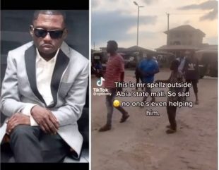 Internet Sensation, Mr Spellz Seen on The Streets Begging In Abia State (Video)