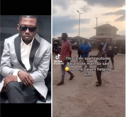 Internet Sensation, Mr Spellz Seen on The Streets Begging In Abia State (Video)