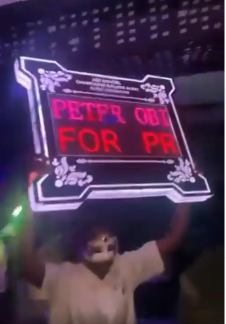 Peter Obi’s presidential campaign taken to a nightclub (video)