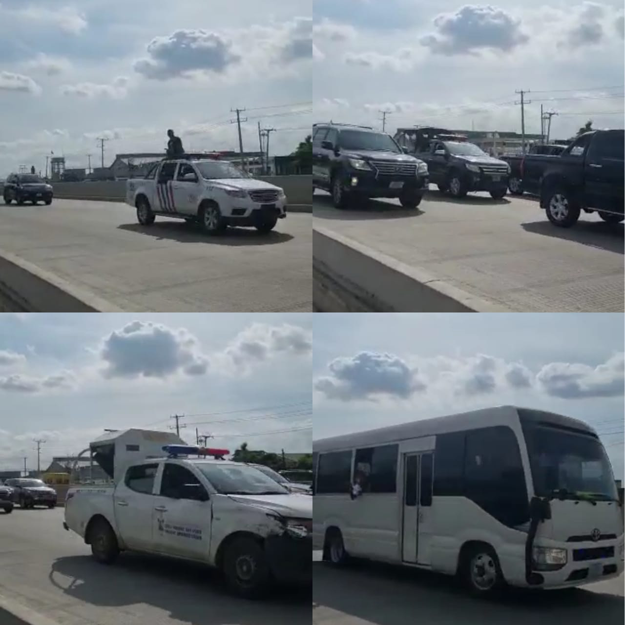 Man Blasts Tinubu’s Long Convoy, Accuses Security Agents of Blocking Road For Three Hours In Lagos (Video)