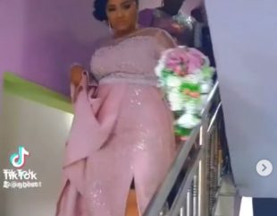 A Nigerian woman expresses her joy after marrying at the age of 52 (Video)