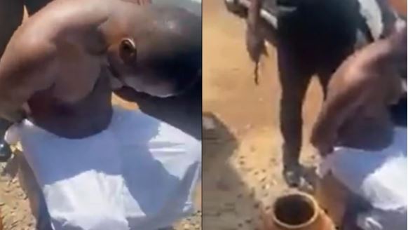 Native Doctor Calls Police To Arrest Man Who Wanted To Sacrifice His Two Kids For Money Ritual (Video)