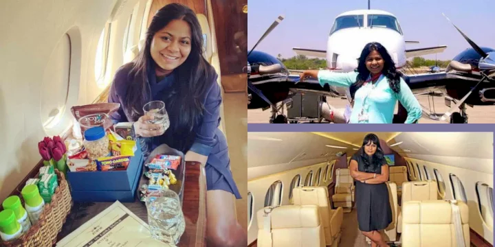 A young woman, 32, who owns 10 private jets becomes famous after coming into the spotlight (Video)