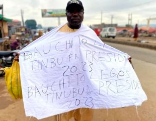 A 51-year-old man treks from Bauchi to Lagos to celebrate Tinubu’s victory in the APC primary election