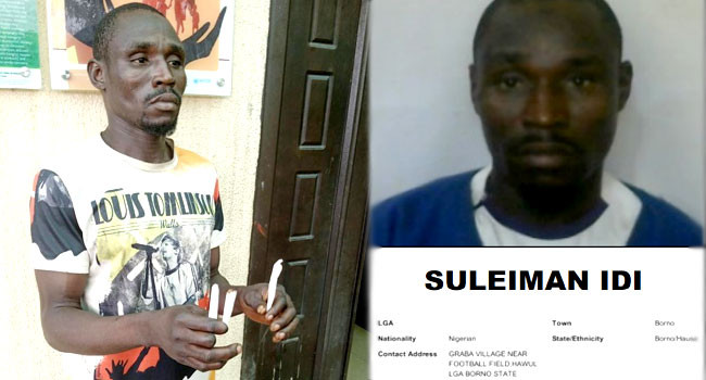 NDLEA captures a wanted terrorist with drugs in Abuja after the Kuje jailbreak