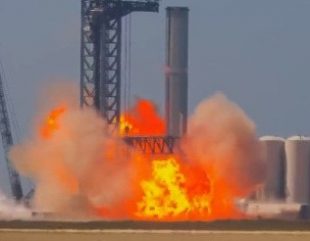 Elon Musk’s SpaceX booster rocket catches fire (video)