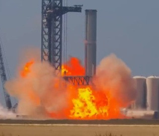 Elon Musk’s SpaceX booster rocket catches fire (video)