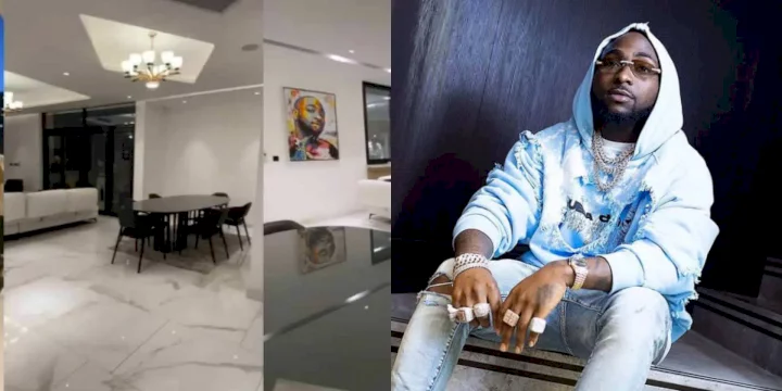 Man drags Davido; shares video of the flooded road that leads to his Banana Island mansion