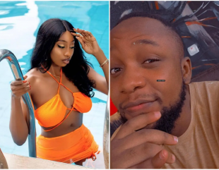 Watch Viral Video of Cyph and Doyin Kissing During #BBNaija Night Party