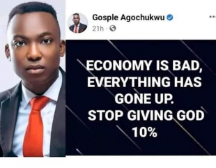 Stop Giving God 10%, Things Are Expensive – Pastor Tells Christians