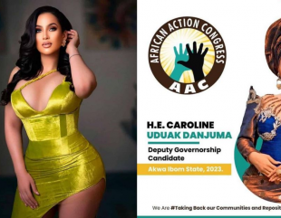 Caroline Danjuma, a Nollywood actress, has been nominated as an AAC candidate for deputy governor of Akwa Ibom