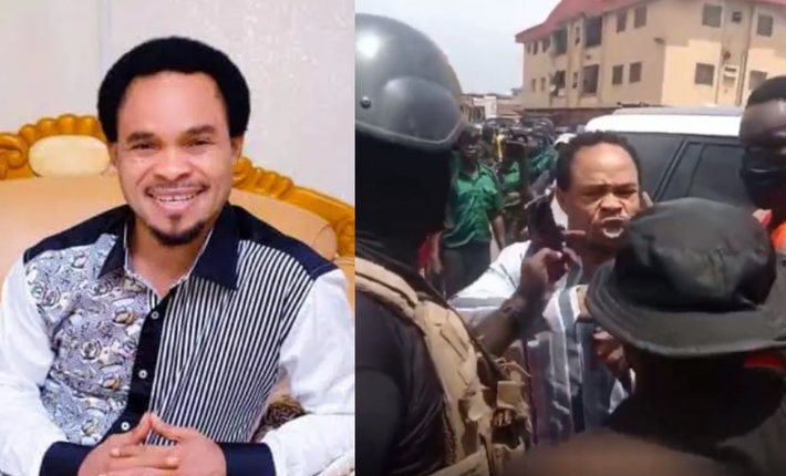 Prophet Odumeje flogged while his church in Anambra was demolished (Video)