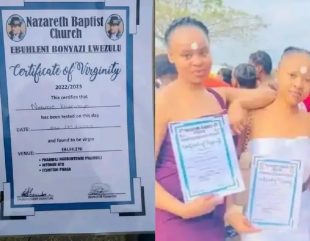 Church Issues Certificate Of Virginity To Ladies After Test In South Africa (Photos)