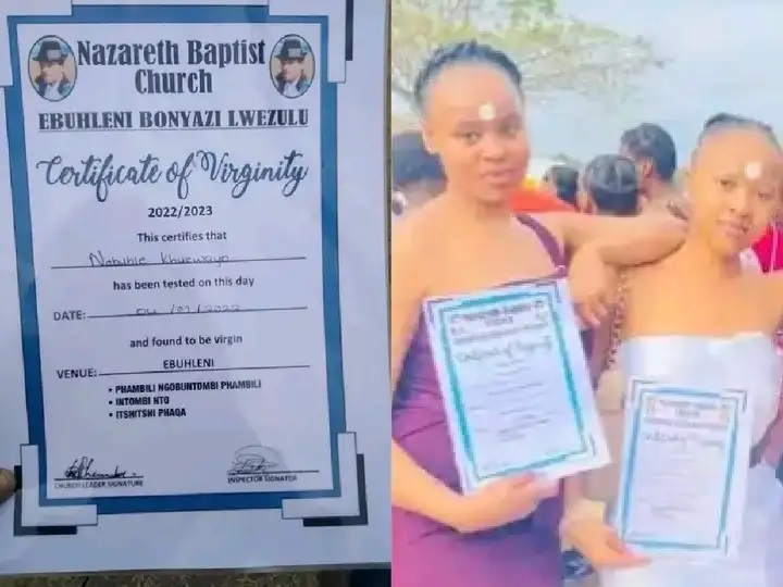 Church Issues Certificate Of Virginity To Ladies After Test In South Africa (Photos)