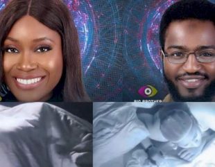 #BBNaija: “Which position be this?” – Reactions as Daniella and Khalid get busy under the sheet again (Video)