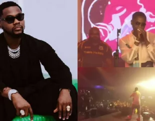 Watch the moment Kizz Daniel apologized to Tanzanian fans as he performed (Video)