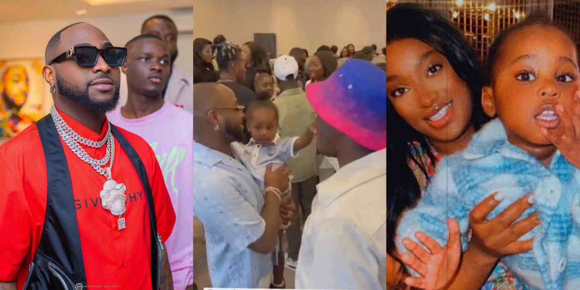 Davido seen for the first time with his two-year-old son, Dawson (Video)