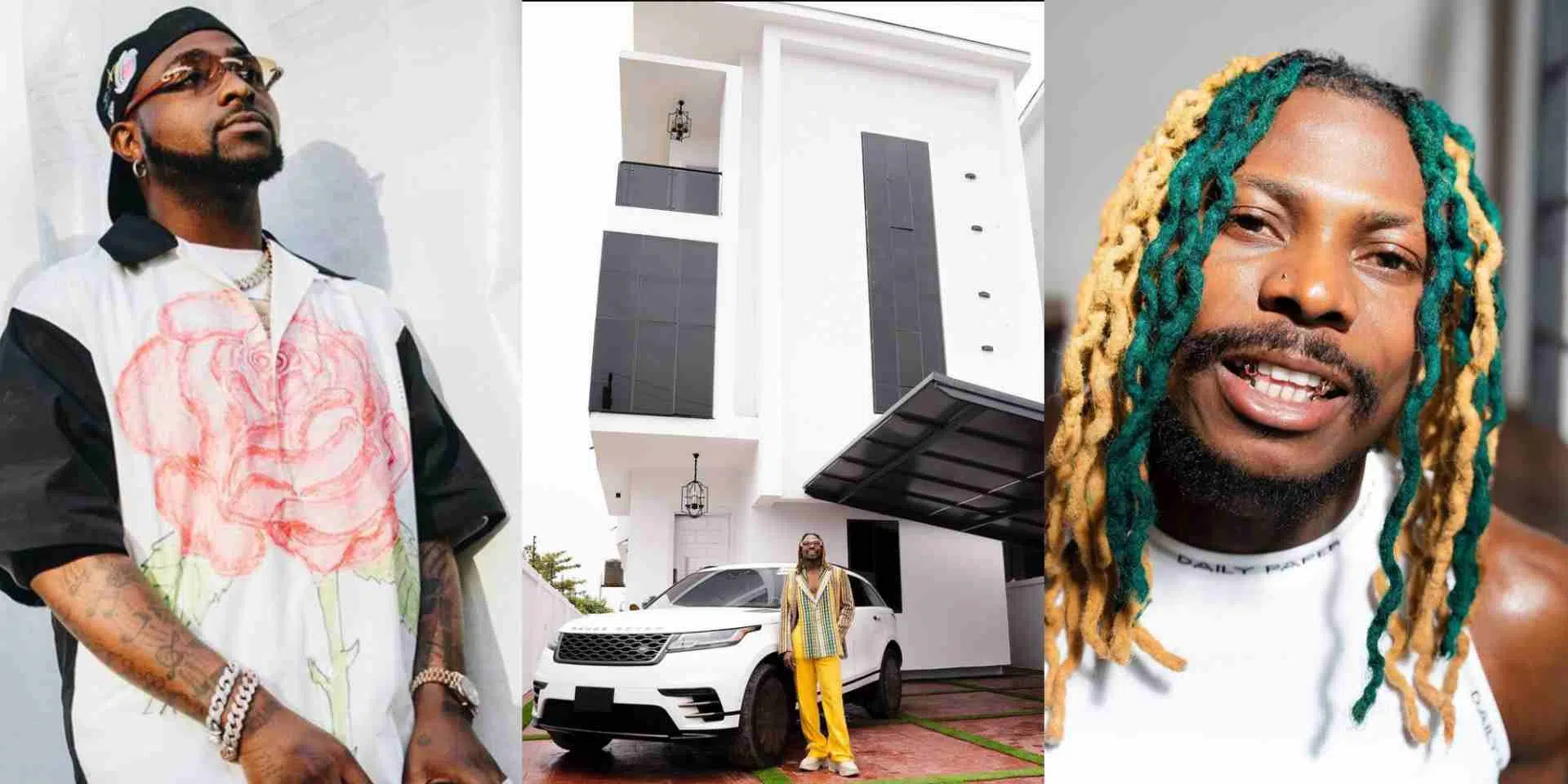 Davido reacts as Asake splashes millions on mansion and new car