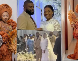 Mercy Chinwo drops stunning photos as she concludes her white wedding (Video)