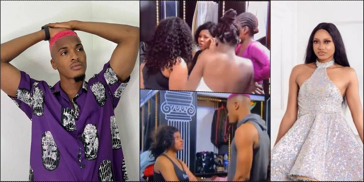 #BBNaija: Chomzy confronts Groovy over affair with Phyna, and the drama escalates (Video)