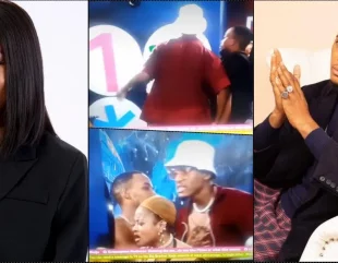 #BBNaija: Beauty exposes under sheet acts with Groovy over dance with Chomzy (Video)