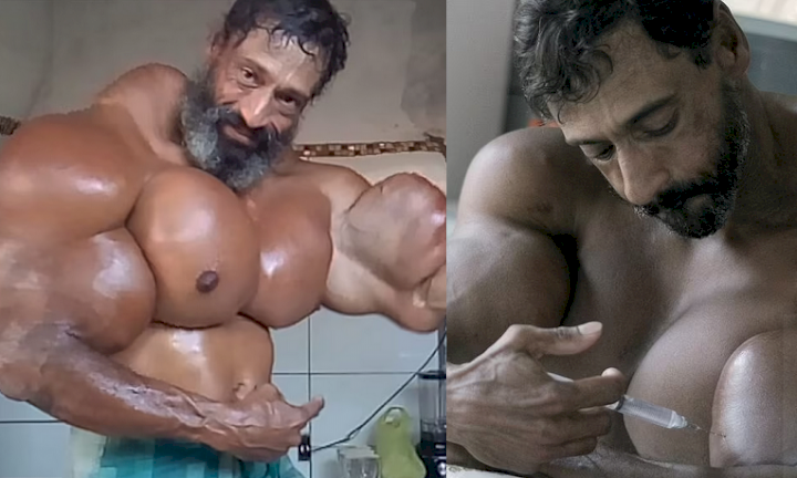 ‘Brazilian Hulk’ TikTok star, Valdir Segato who injected himself with life-threatening oil to create 23-inch biceps, dies on his 55th birthday