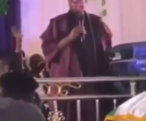 Trending video of APC National chairman, Abdullahi Adamu, on a church’s pulpit shouting ”Praise the lord”