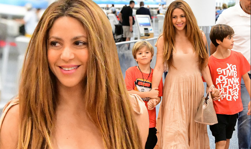 Shakira steps out with her kids in Miami following tax fraud charges (photos)