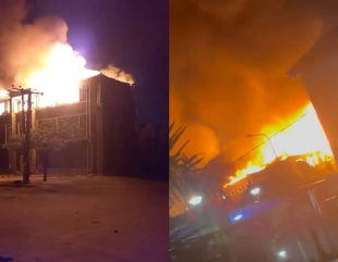 Goods worth millions in Naira burns as fire guts popular supermarket in Festac Town