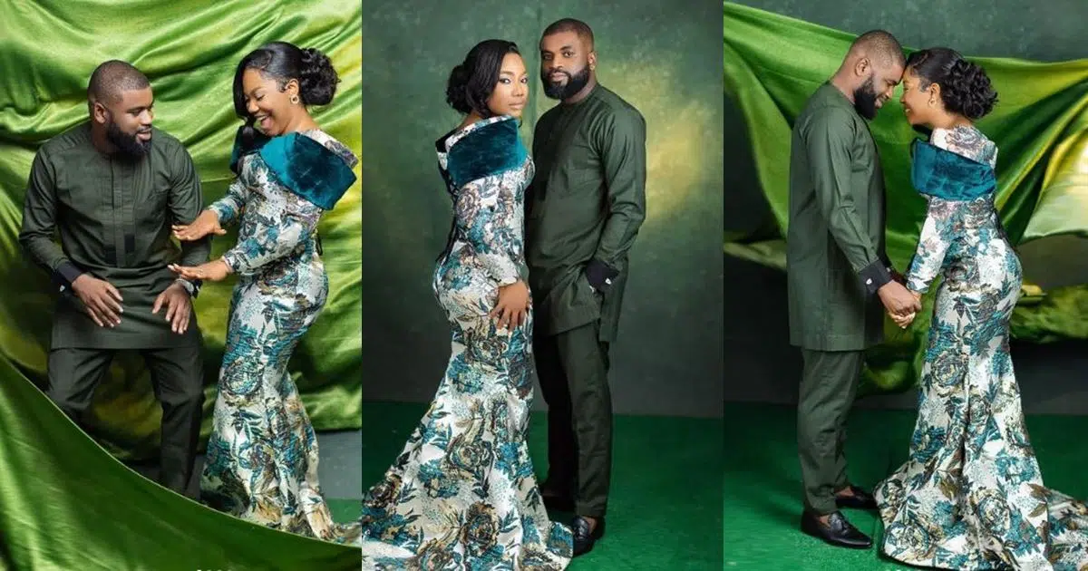 Mercy Chinwo and her husband, Blessed Uzochikwa look stunning in pre-wedding photos