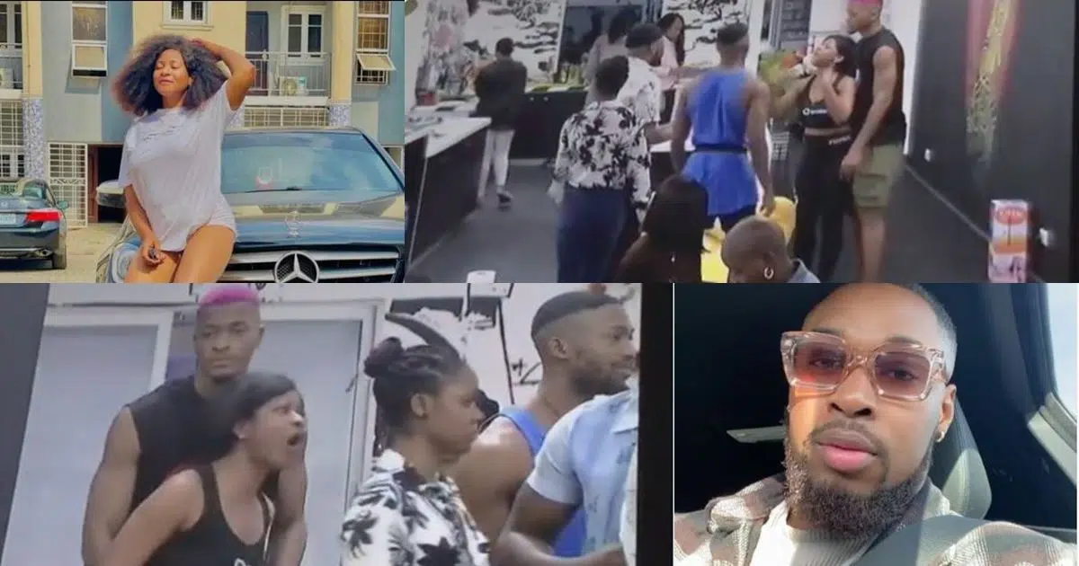 #BBNaija: Phyna, Sheggz fight dirty after he told her she ‘will soon go home’ (Video)