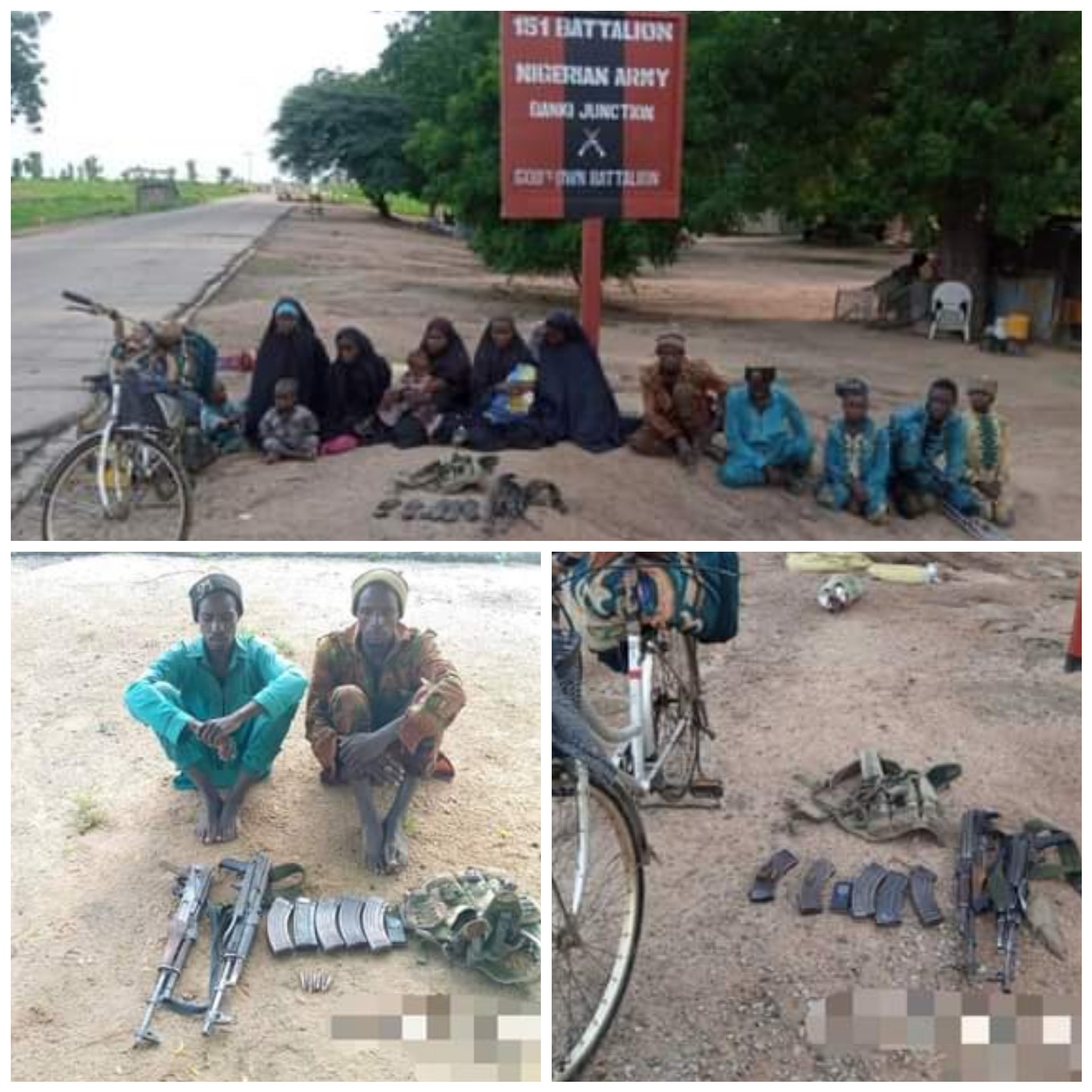 17 Boko Haram terrorists and family members surrender to Nigerian Army in Borno