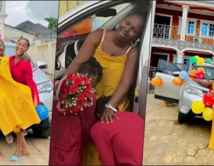 Twinz Love’s mother tears up as she receives a car gift