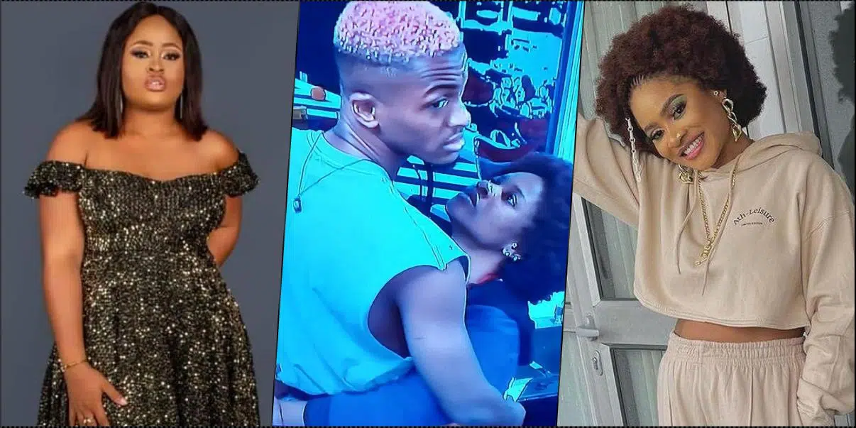 #BBNaija: Amaka accuses Phyna of snatching Groovy instead of talking to him on her behalf (Video)