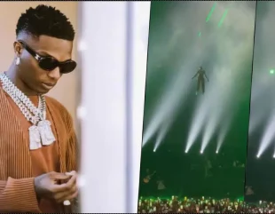 Wizkid makes a grand entrance at show in Paris (Video)