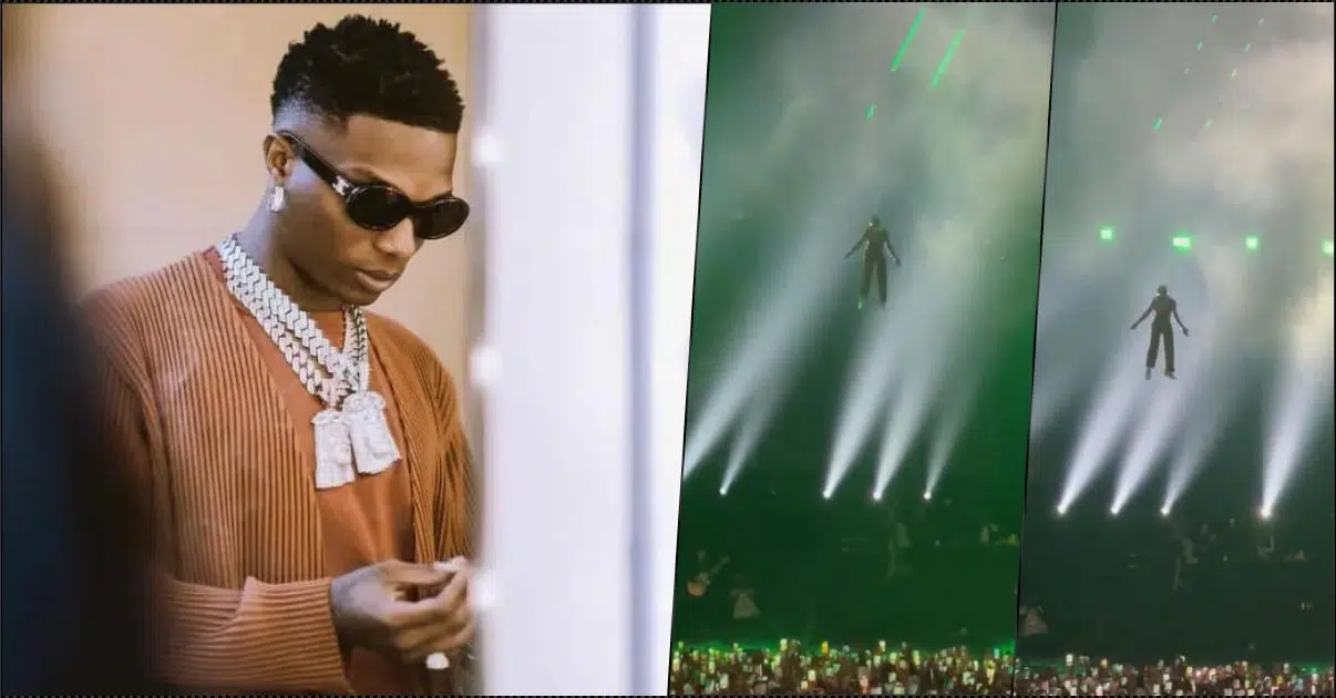 Wizkid makes a grand entrance at show in Paris (Video)