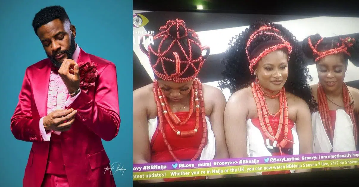 “Edo triplets don scatter?” – Ebuka reacts as Racheal and Chichi clash over showmax movie date