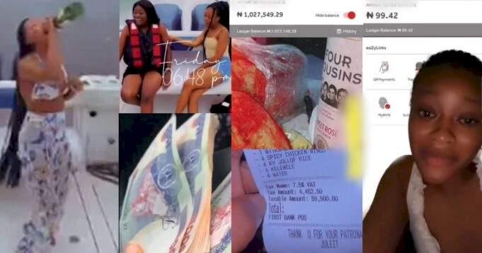 Young Nigerian lady shares how she squandered her first N1 million on ‘enjoyment’ (Video)