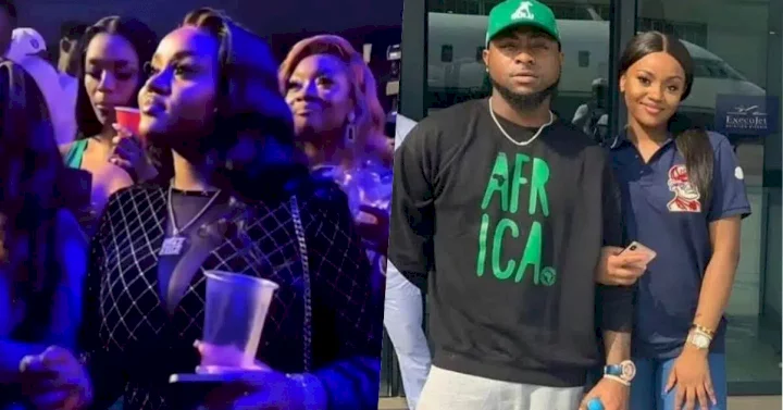 Chioma rocks 30BG chain during Davido’s performance at a show (Video)