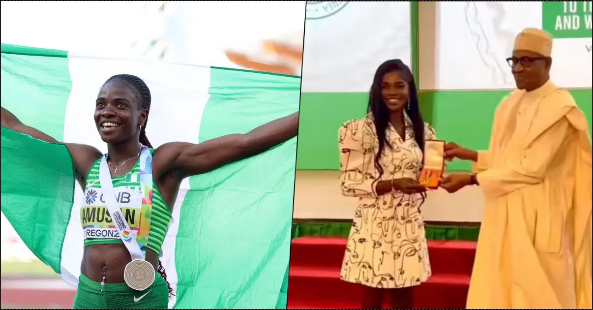 President Buhari grants national honour on Tobi Amusan (Video)