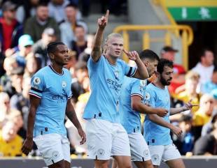 “Tell Haaland say we beg am”-Reactions as City defeat Wolves 3-0