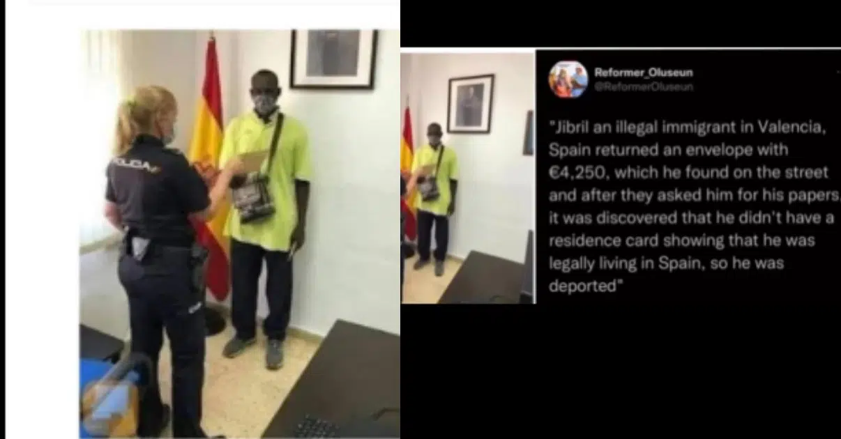 Illegal immigrant reportedly deported after returning N3.5 million he found on the street of Spain