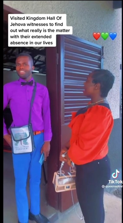 <strong>We Miss You – Lady Visits Jehovah’s Witness Hall, To Ask Why They Stopped Going On Door To Door Evangelism (Video)</strong>