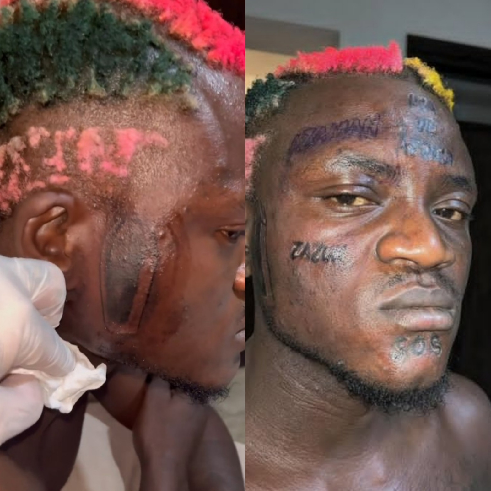 Portable goes viral as he gets new face tattoo in Cyprus (photos/video)